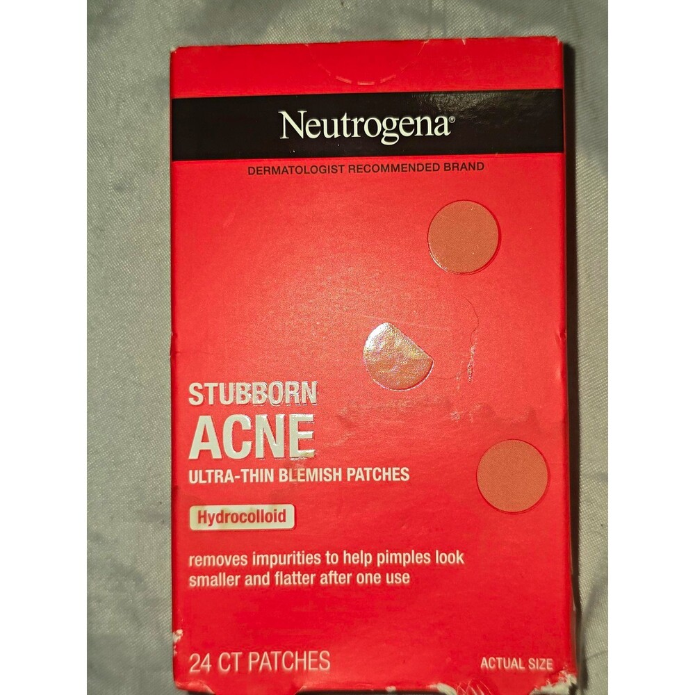 Neutrogena Stubborn Acne Ultra-Thin Hydrocolloid Face Blemish Patches 24